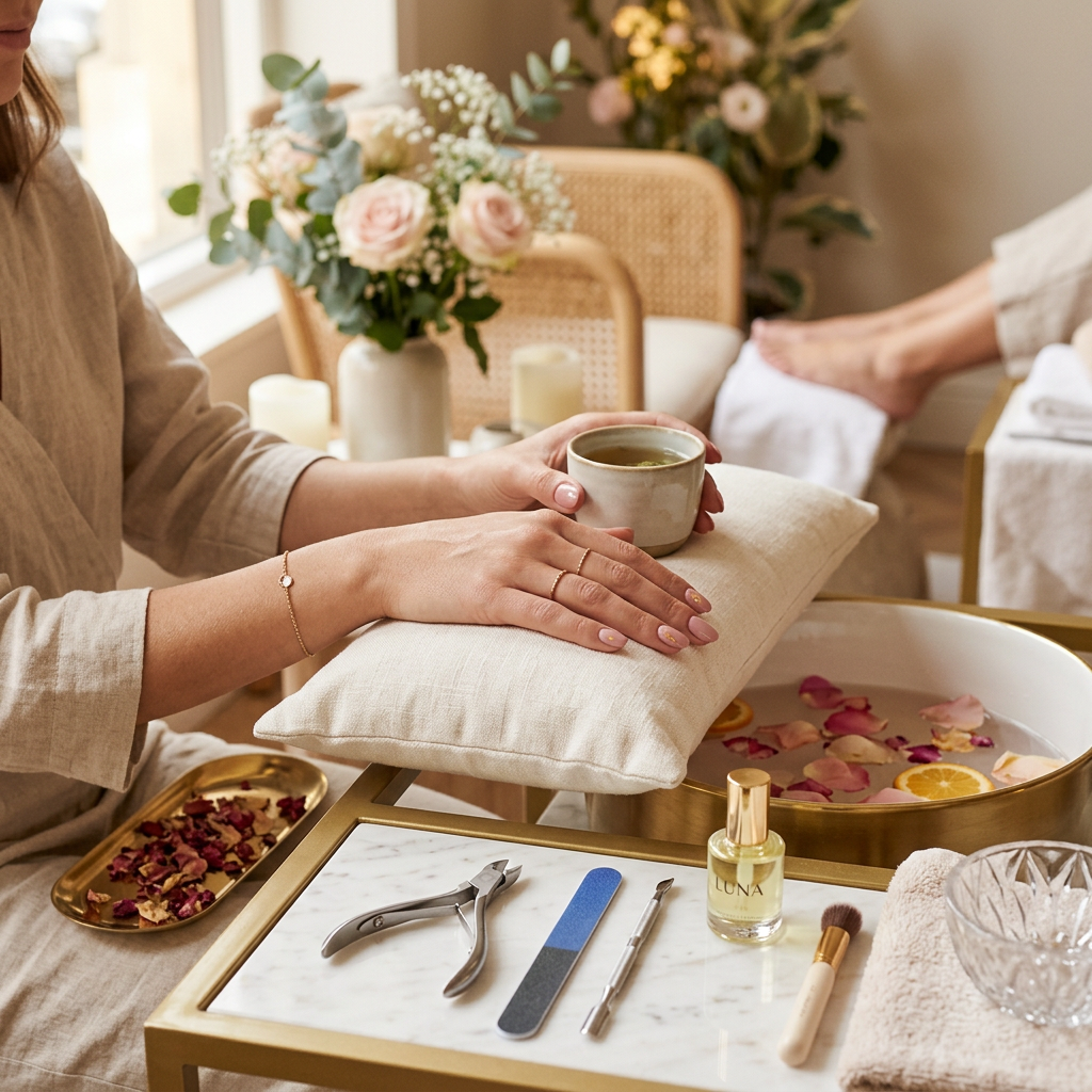 Luxury at-home manicure and pedicure in Dubai